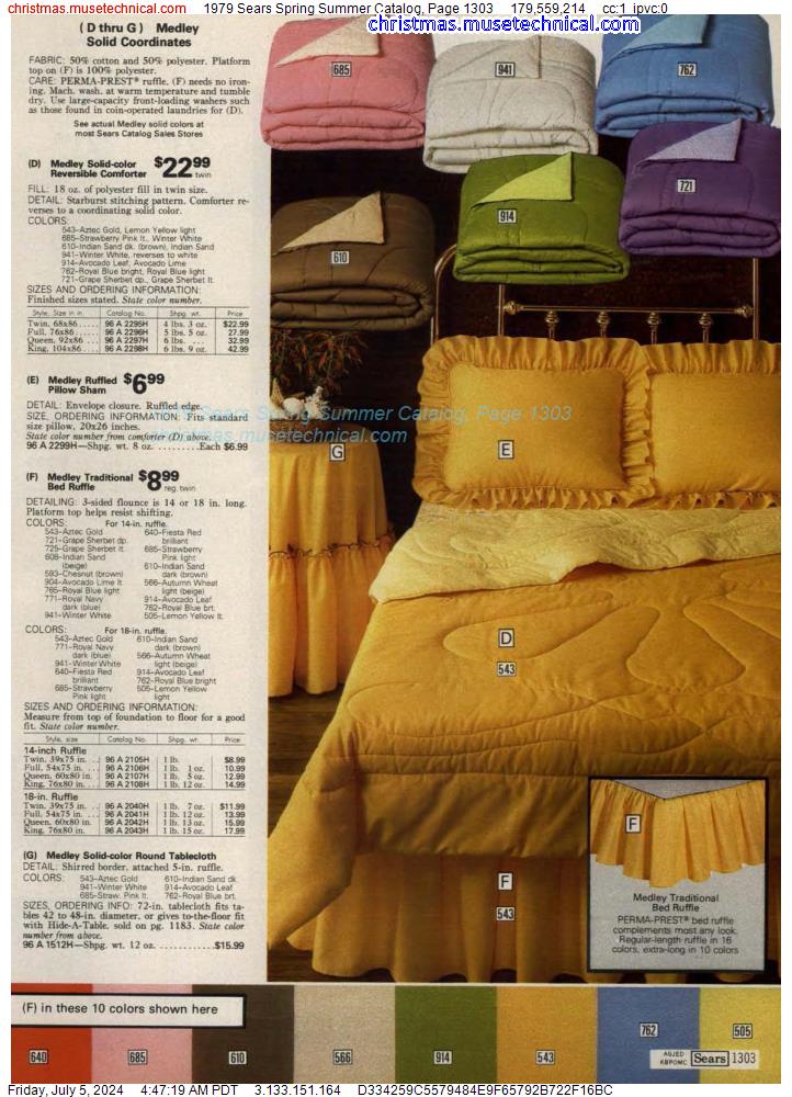 1979 Sears Spring Summer Catalog, Page 1303