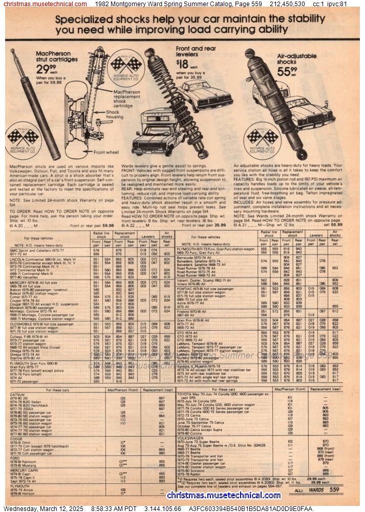 1982 Montgomery Ward Spring Summer Catalog, Page 559