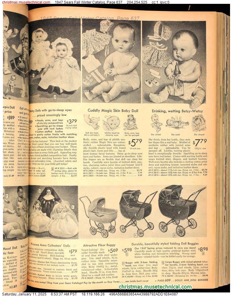 1947 Sears Fall Winter Catalog, Page 637