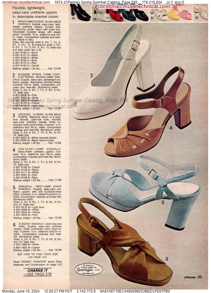 1974 JCPenney Spring Summer Catalog, Page 289