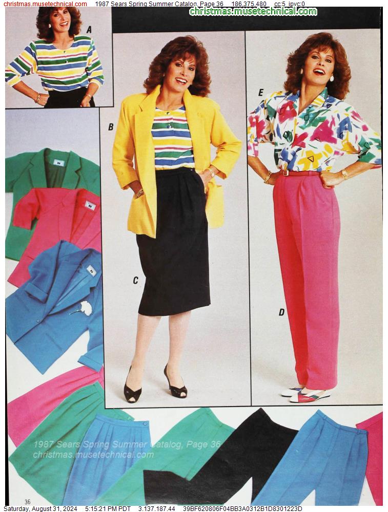 1987 Sears Spring Summer Catalog, Page 36