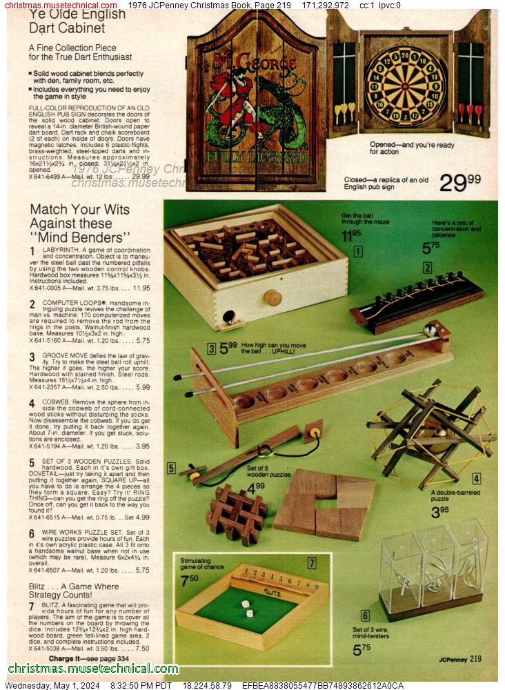 1976 JCPenney Christmas Book, Page 219
