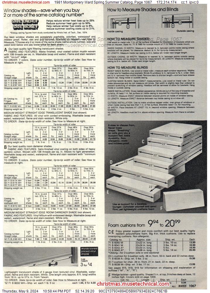 1981 Montgomery Ward Spring Summer Catalog, Page 1067