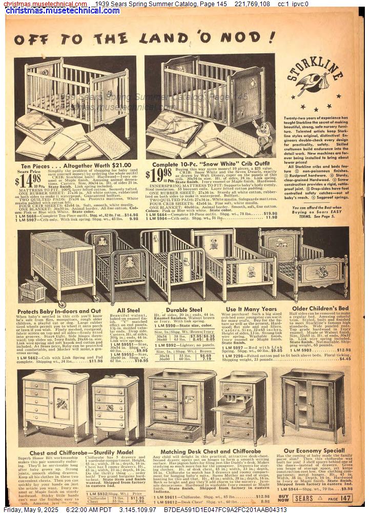 1939 Sears Spring Summer Catalog, Page 145