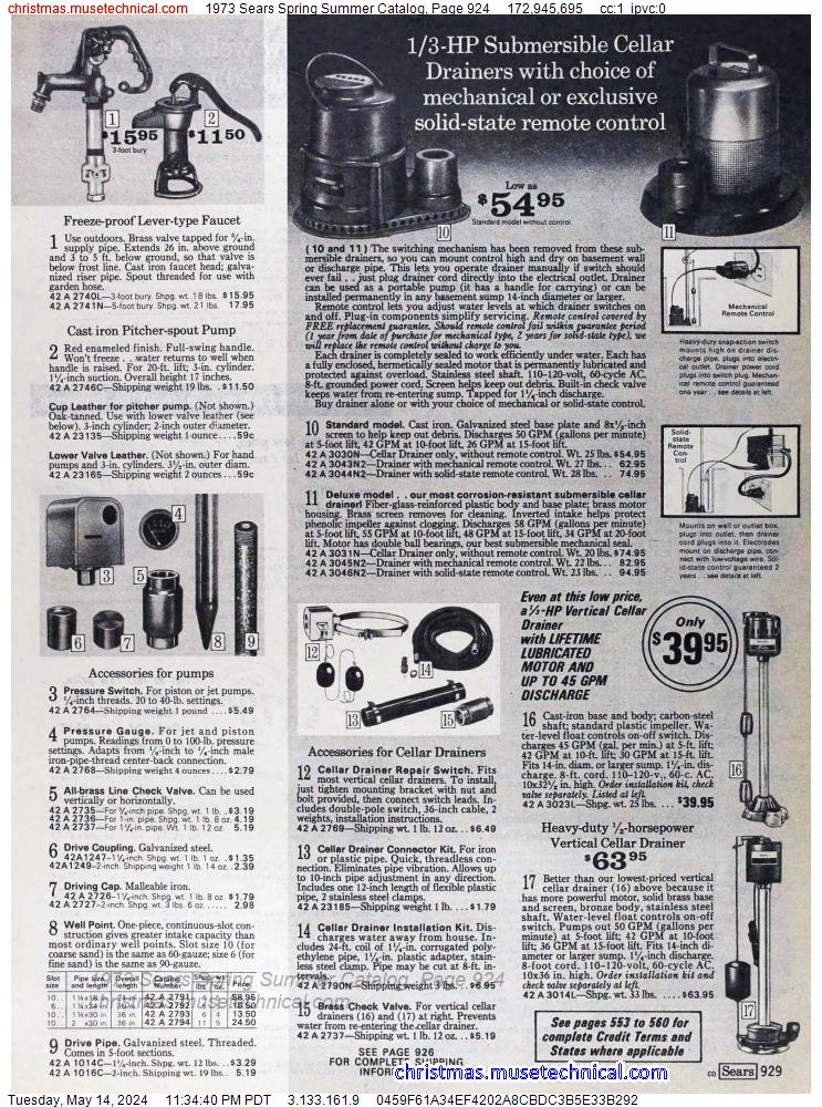 1973 Sears Spring Summer Catalog, Page 924