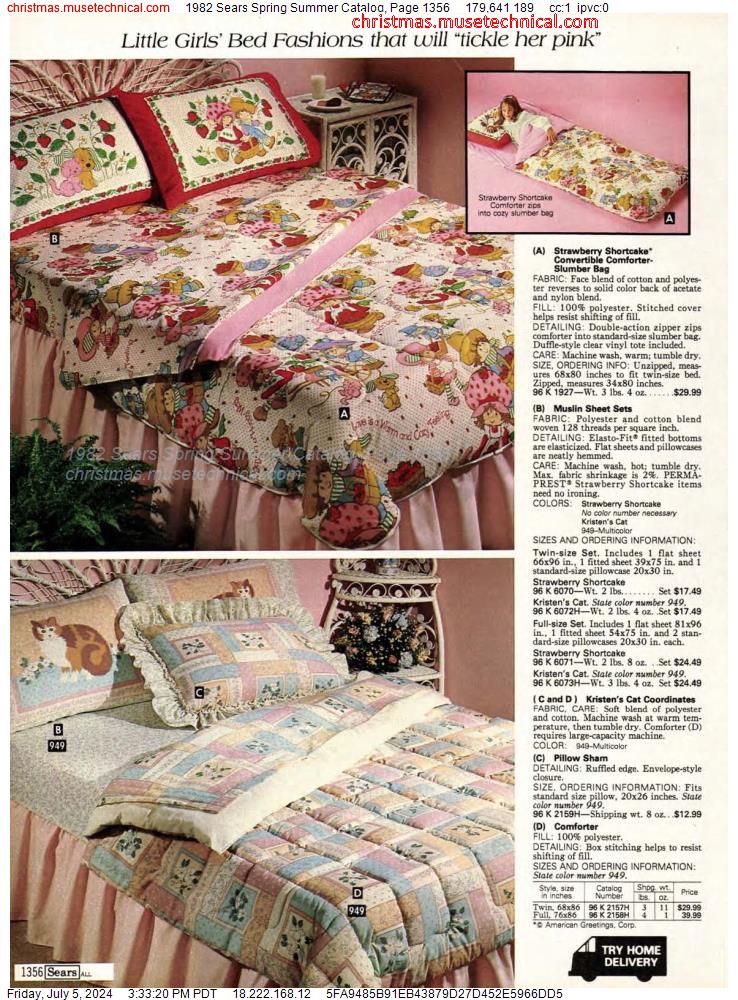 1982 Sears Spring Summer Catalog, Page 1356