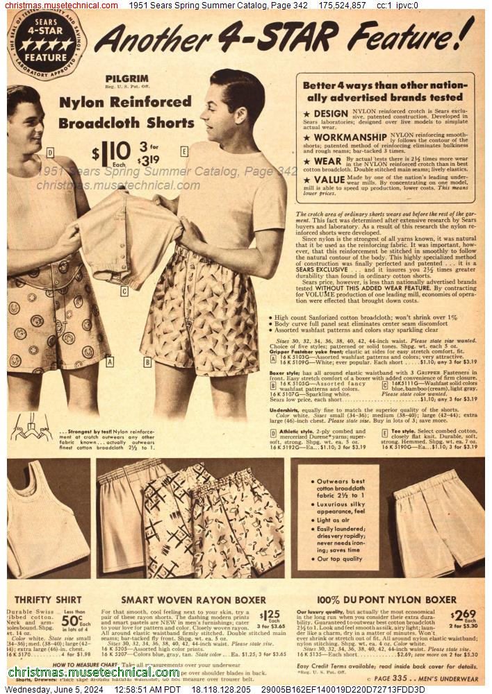 1951 Sears Spring Summer Catalog, Page 342