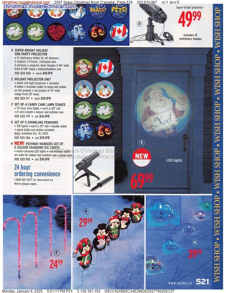 2007 Sears Christmas Book (Canada), Page 539