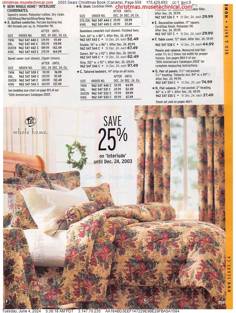 2003 Sears Christmas Book (Canada), Page 559