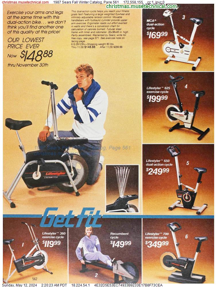1987 Sears Fall Winter Catalog, Page 561