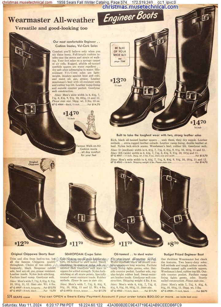 1958 Sears Fall Winter Catalog, Page 574