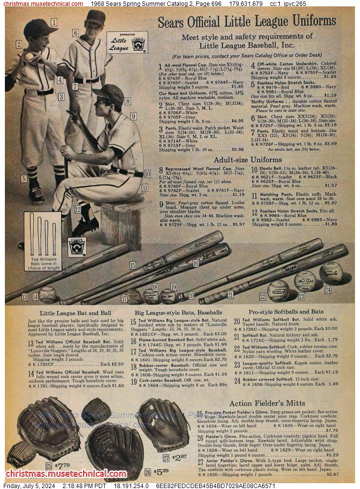 1968 Sears Spring Summer Catalog 2, Page 696