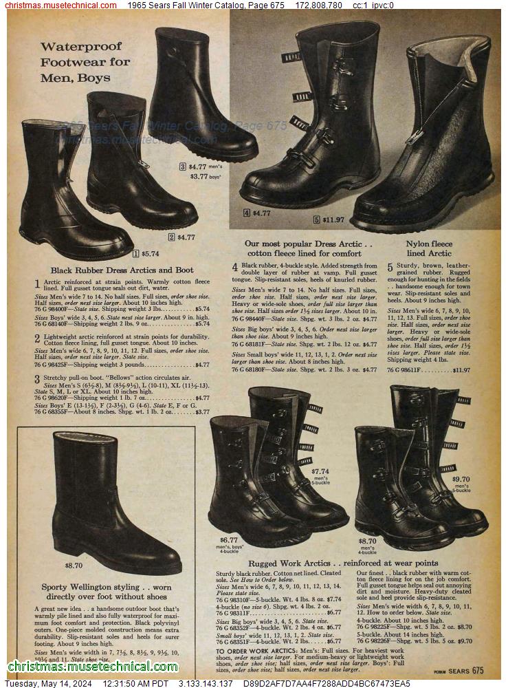 1965 Sears Fall Winter Catalog, Page 675