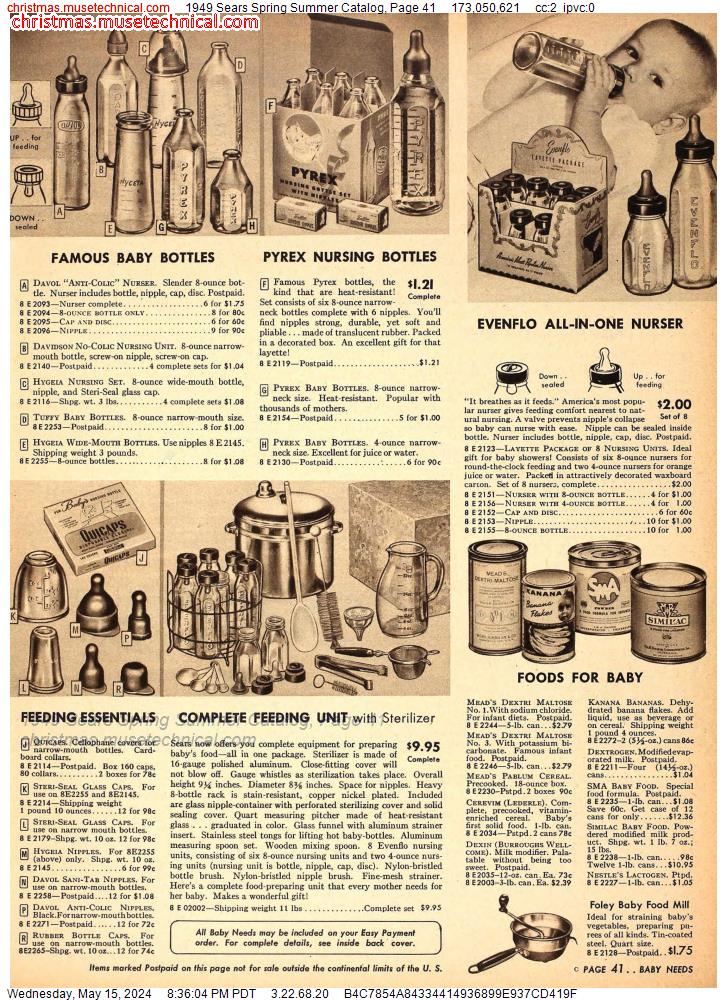 1949 Sears Spring Summer Catalog, Page 41