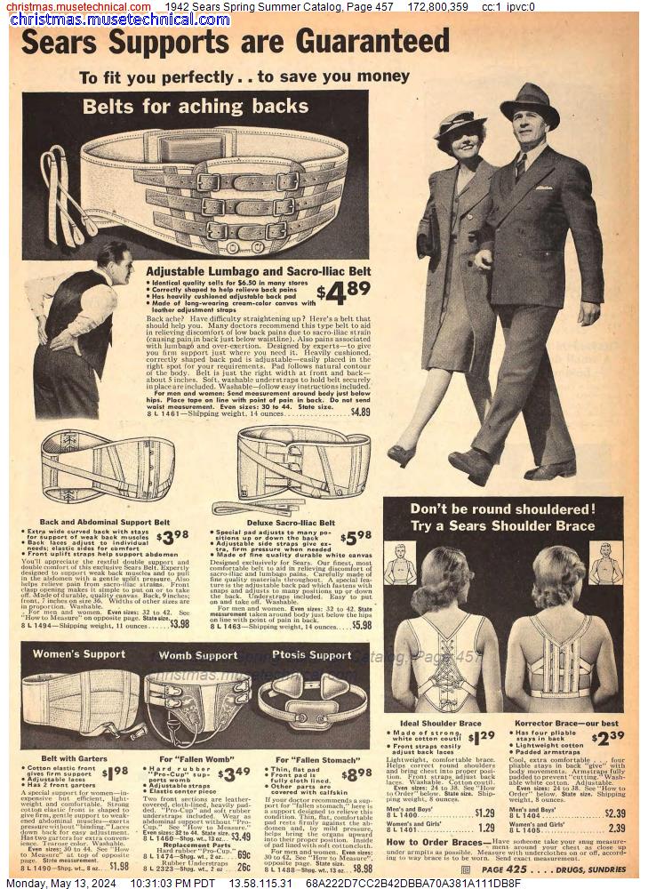 1942 Sears Spring Summer Catalog, Page 457