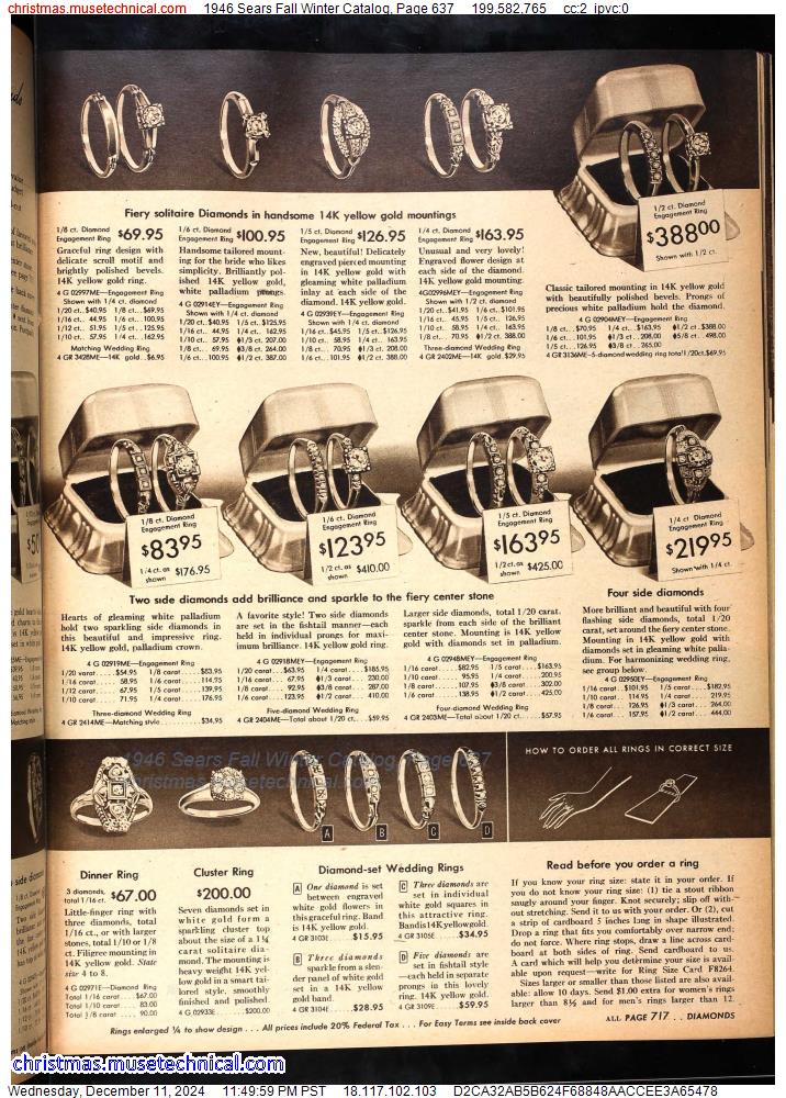 1946 Sears Fall Winter Catalog, Page 637