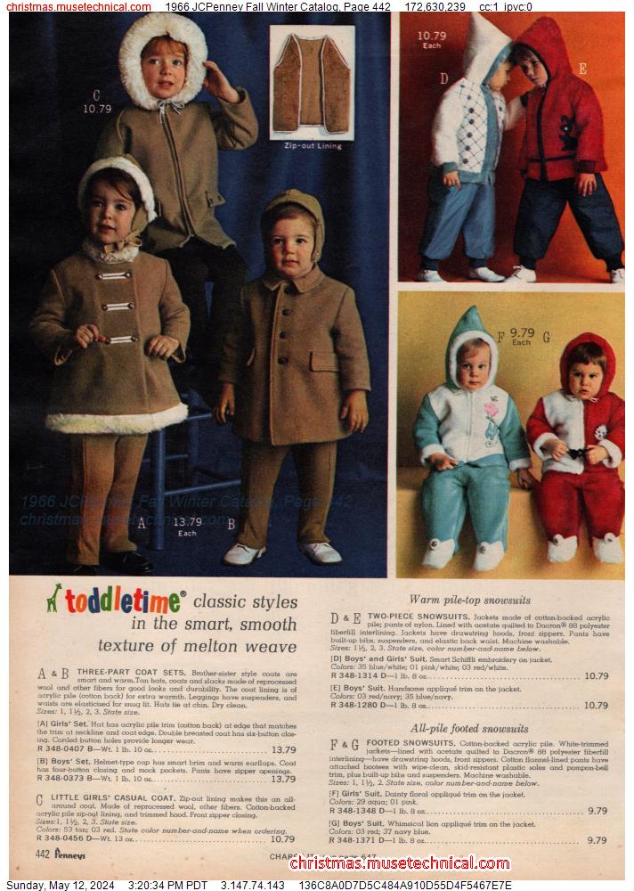 1966 JCPenney Fall Winter Catalog, Page 442