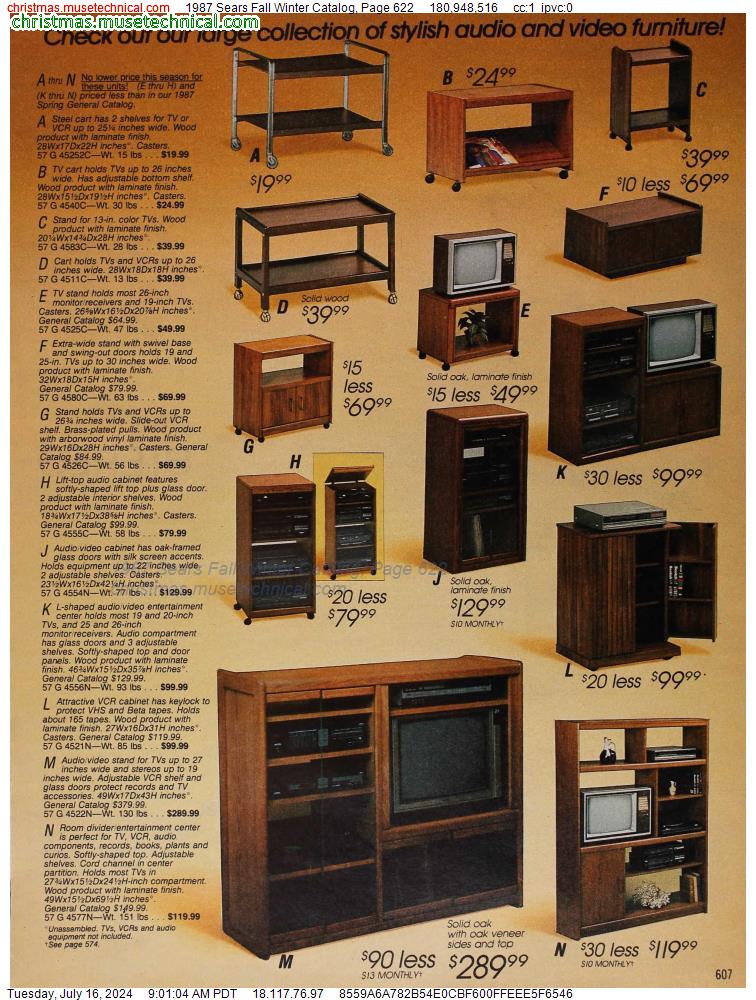 1987 Sears Fall Winter Catalog, Page 622