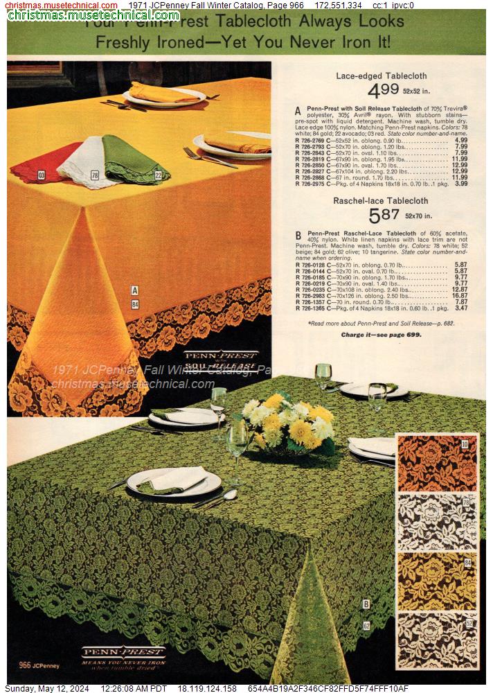 1971 JCPenney Fall Winter Catalog, Page 966