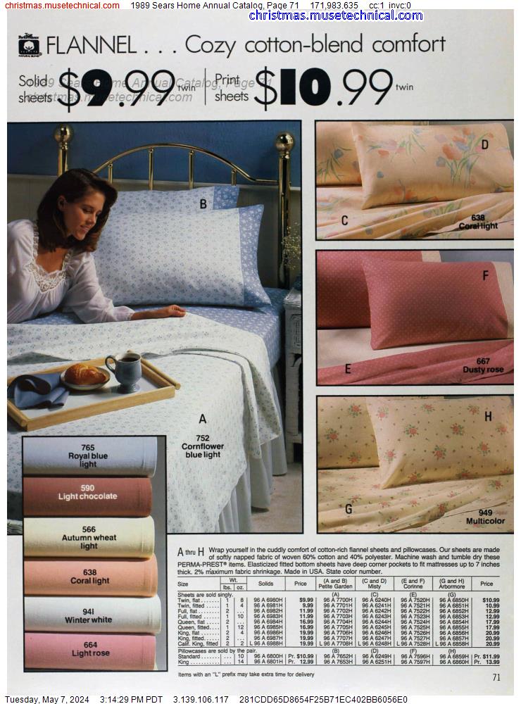 1989 Sears Home Annual Catalog, Page 71