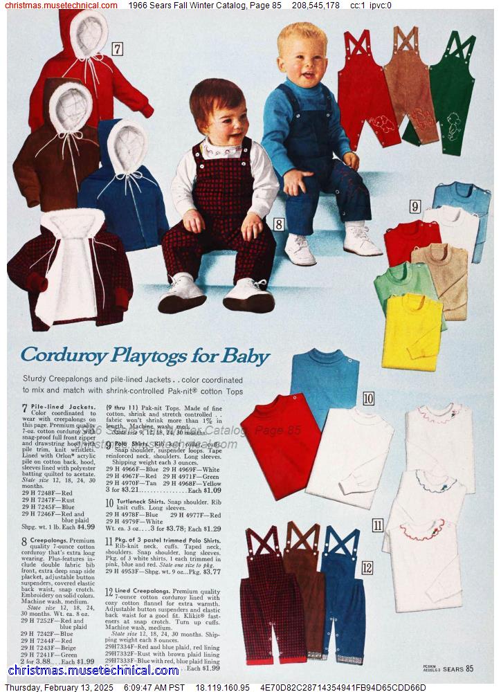 1966 Sears Fall Winter Catalog, Page 85