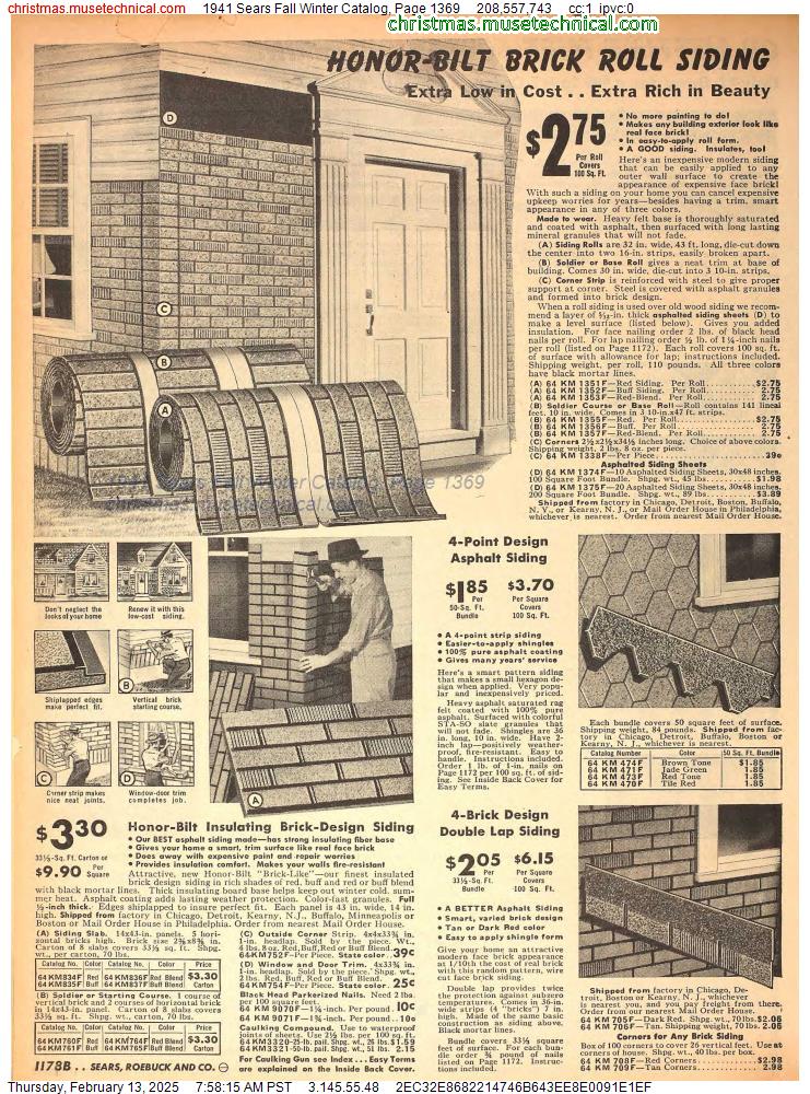 1941 Sears Fall Winter Catalog, Page 1369