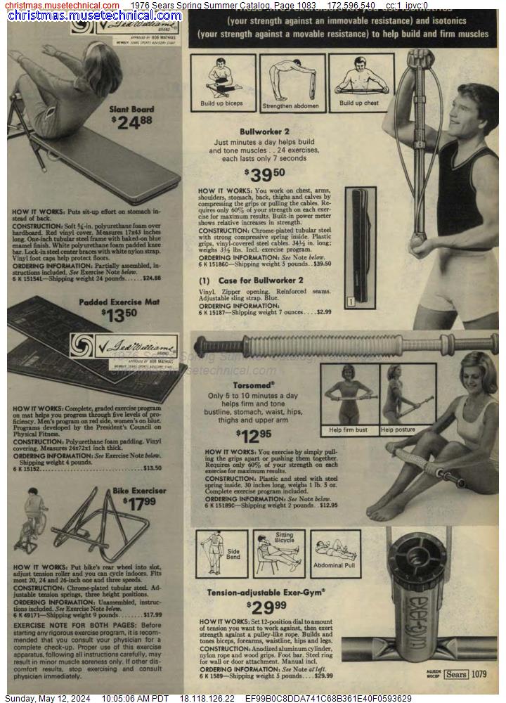 1976 Sears Spring Summer Catalog, Page 1083