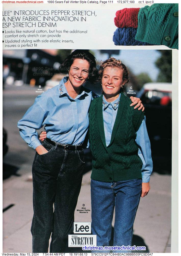 1990 Sears Fall Winter Style Catalog, Page 111