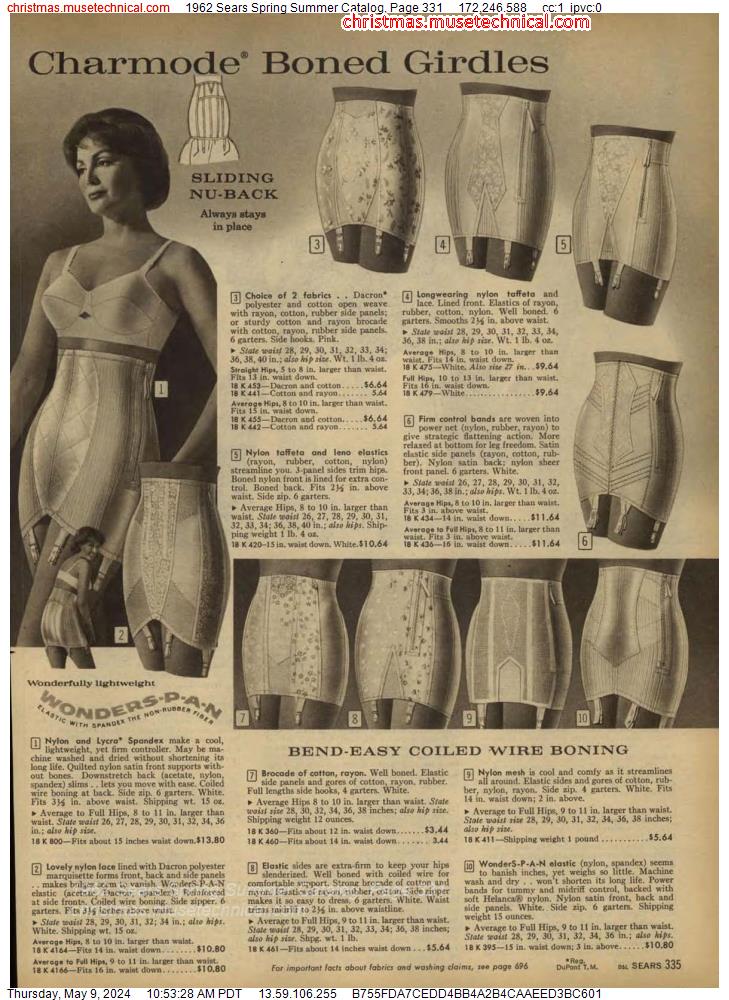 1962 Sears Spring Summer Catalog, Page 331