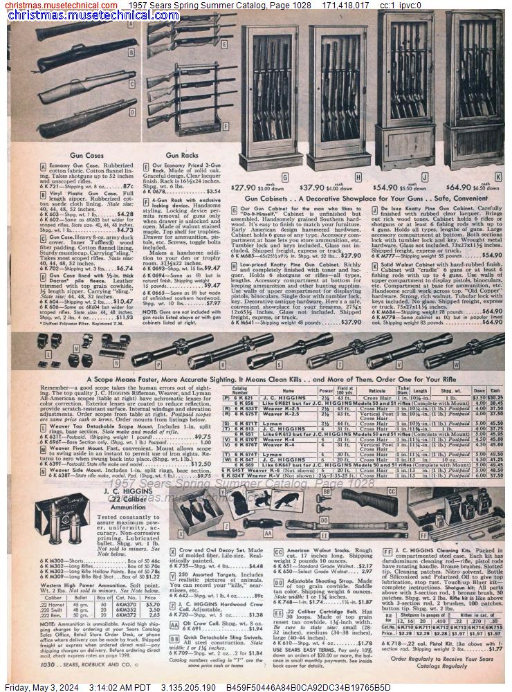 1957 Sears Spring Summer Catalog, Page 1028