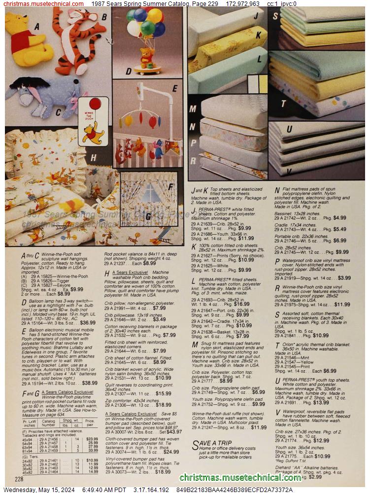1987 Sears Spring Summer Catalog, Page 229