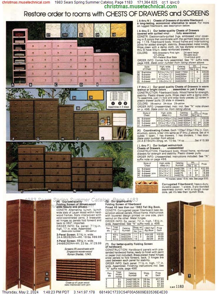 1983 Sears Spring Summer Catalog, Page 1183
