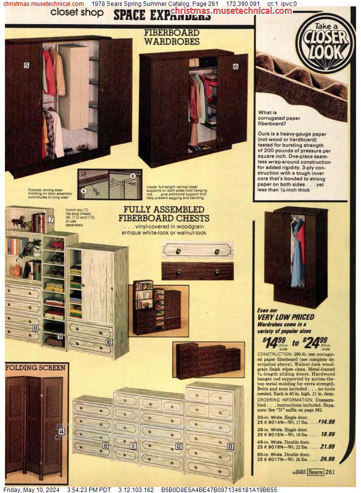 1978 Sears Spring Summer Catalog, Page 261