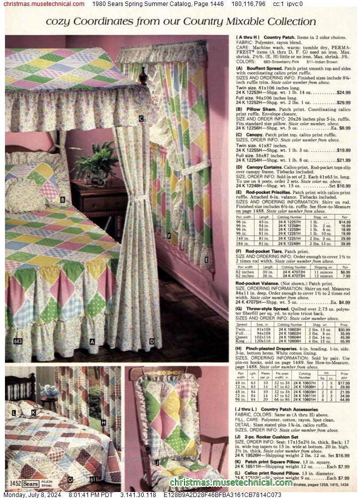 1980 Sears Spring Summer Catalog, Page 1446