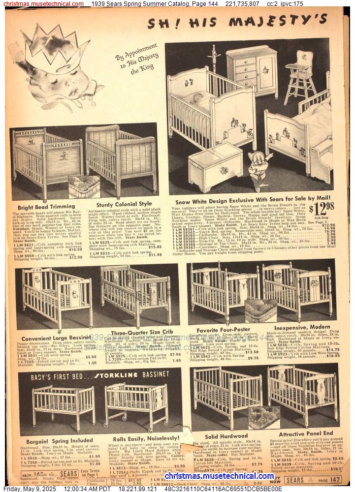 1939 Sears Spring Summer Catalog, Page 144