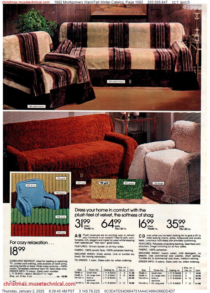 1982 Montgomery Ward Fall Winter Catalog, Page 1082