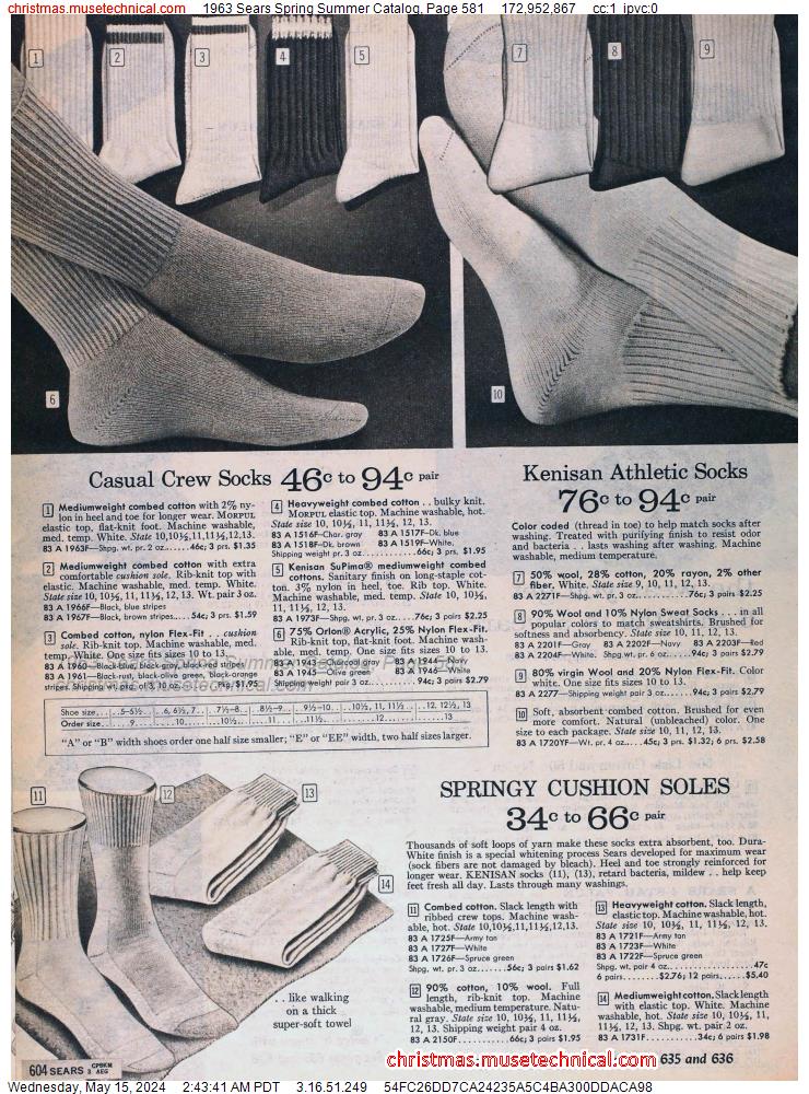 1963 Sears Spring Summer Catalog, Page 581
