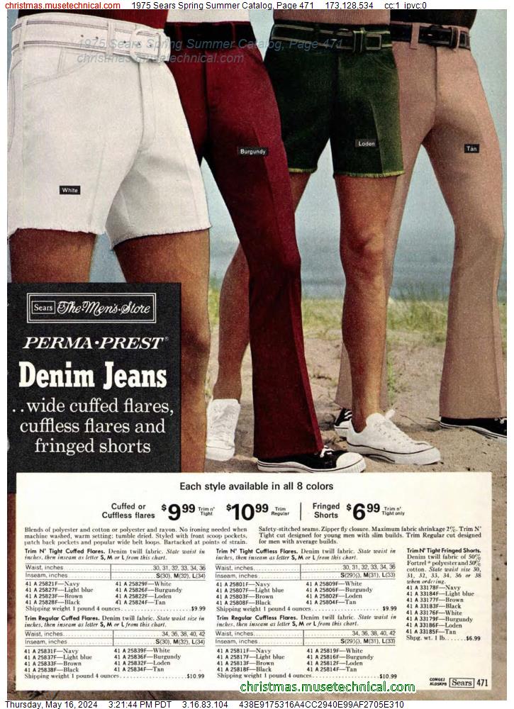 1975 Sears Spring Summer Catalog, Page 471