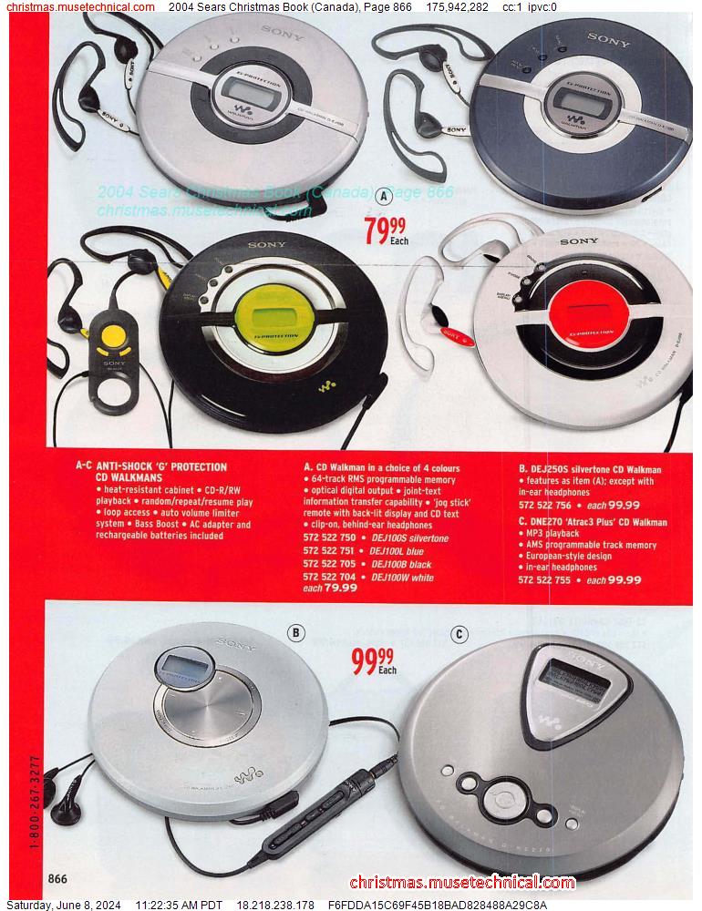 2004 Sears Christmas Book (Canada), Page 866