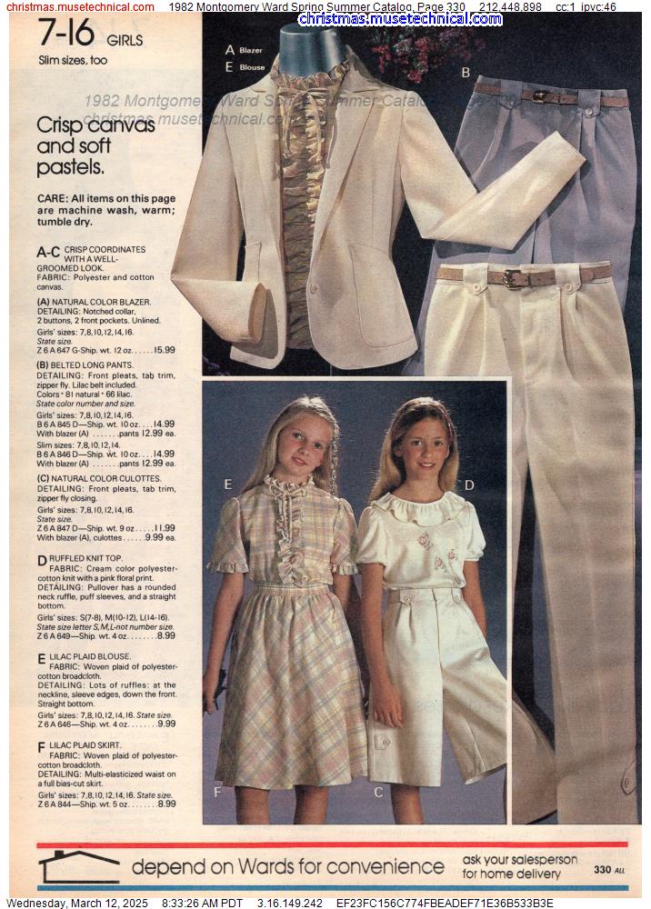 1982 Montgomery Ward Spring Summer Catalog, Page 330