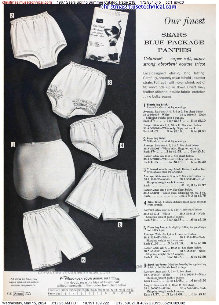 1967 Sears Spring Summer Catalog, Page 218
