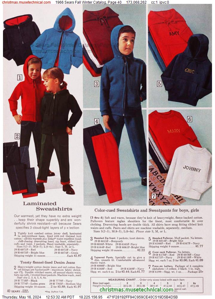 1966 Sears Fall Winter Catalog, Page 40