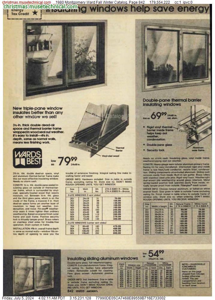 1980 Montgomery Ward Fall Winter Catalog, Page 842