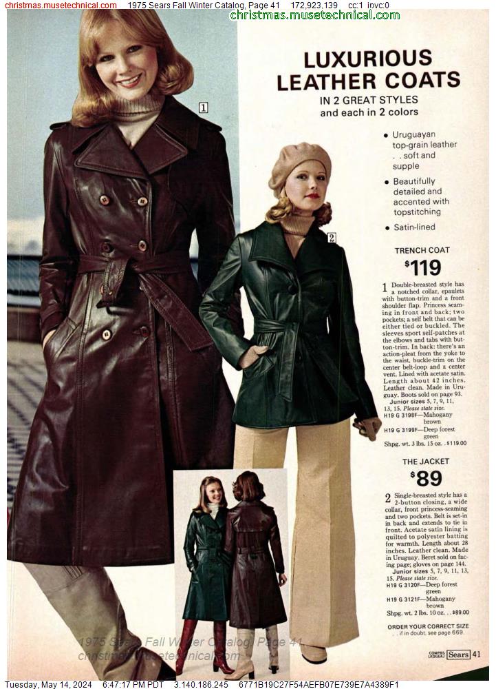1975 Sears Fall Winter Catalog, Page 41