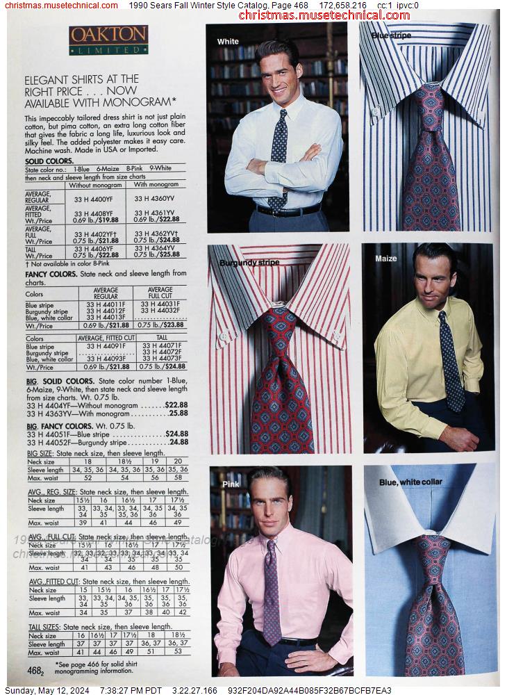 1990 Sears Fall Winter Style Catalog, Page 468