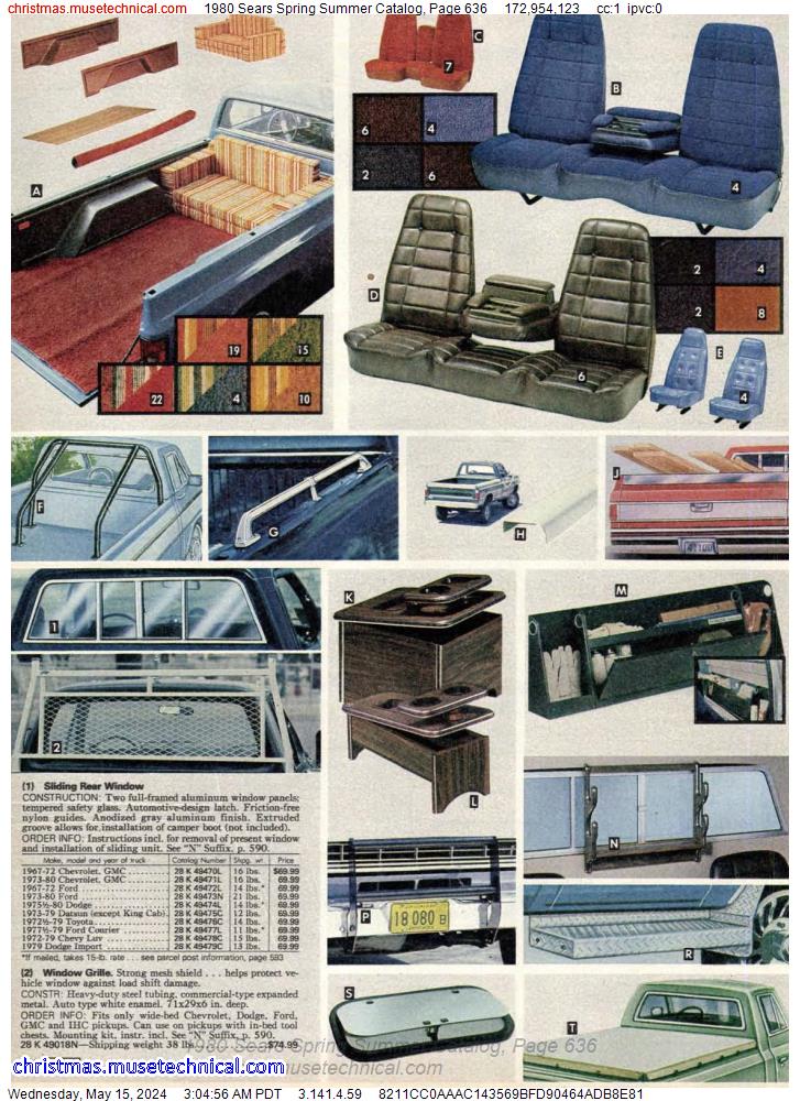 1980 Sears Spring Summer Catalog, Page 636
