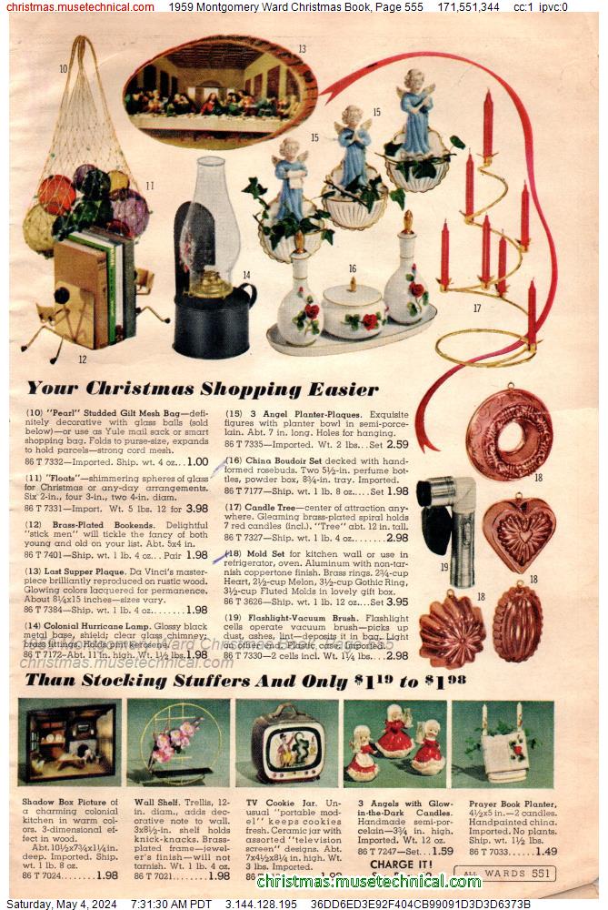 1959 Montgomery Ward Christmas Book, Page 555