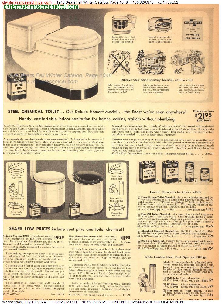 1948 Sears Fall Winter Catalog, Page 1048