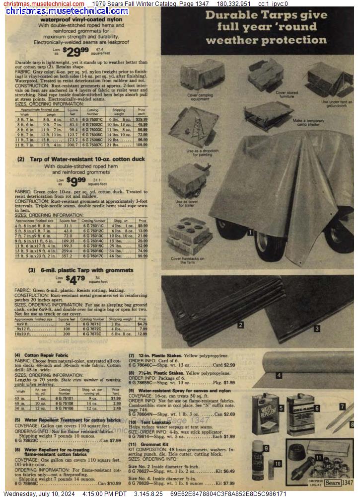 1979 Sears Fall Winter Catalog, Page 1347