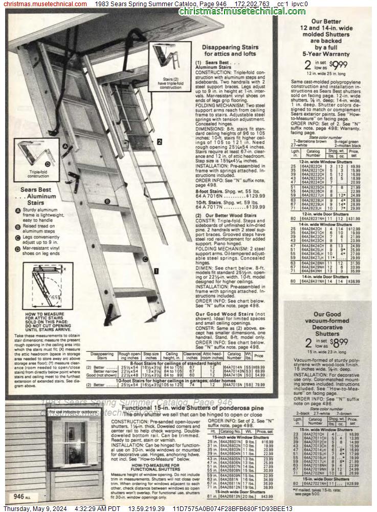 1983 Sears Spring Summer Catalog, Page 946